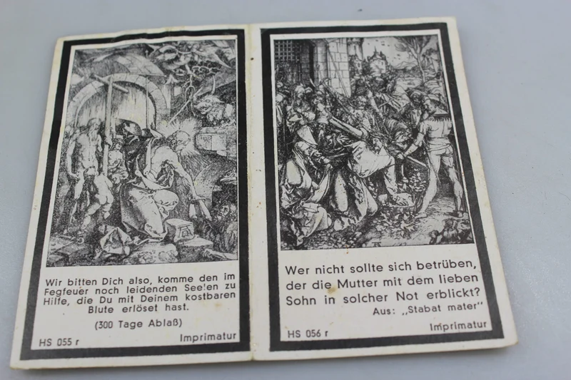 Sterbebilder Gebirgsjäger