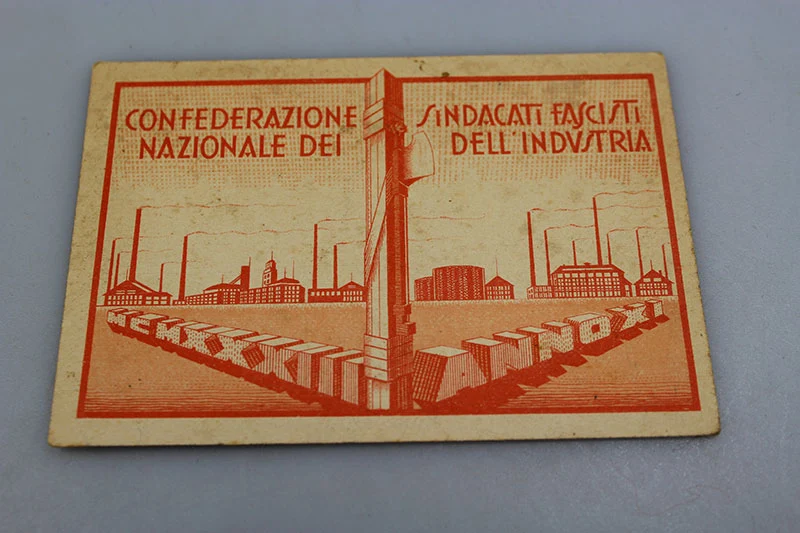 Faschistische Gewerkschaften der Industrie Karte XI°