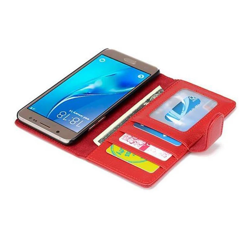 Cadorabo Hülle kompatibel mit Samsung Galaxy J5 2016 Schutzhülle mit Magnetverschluss und 3 Kartenfächern