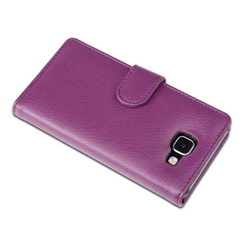 Cadorabo Hülle kompatibel mit Samsung Galaxy A5 2016 Schutzhülle mit Magnetverschluss und 3 Kartenfächern