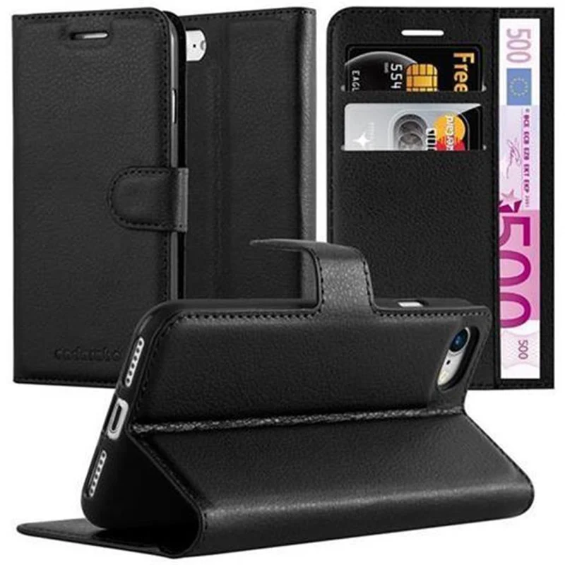 Cadorabo Hülle kompatibel mit Apple iPhone 7 / 7S / 8 / SE 2020 Schutzhülle mit Magnetverschluss, Standfunktion und Kartenfach