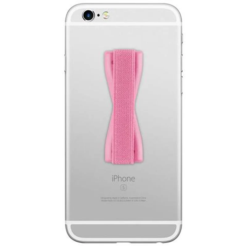 Cadorabo Finger-Halterung Sling Grip für Smartphone / Tablet / iPod / eReader Griff Henkel Sling Schlaufe Riemen in ROSA