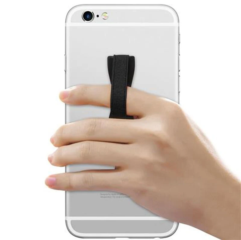 Cadorabo Finger-Halterung Sling Grip für Smartphone / Tablet / iPod / eReader Griff Henkel Sling Schlaufe Riemen in ROSA
