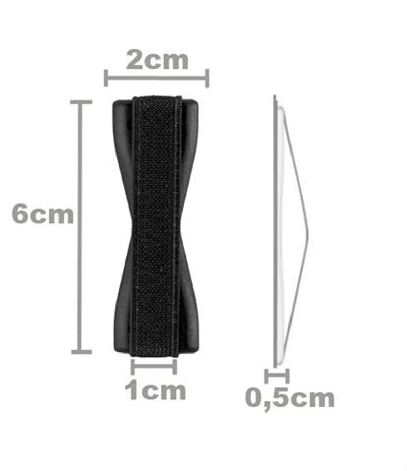 Cadorabo Finger-Halterung Sling Grip für Smartphone / Tablet / iPod / eReader Griff Henkel Sling Schlaufe Riemen in ROSA