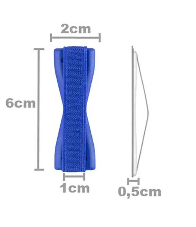 Cadorabo Finger-Halterung Sling Grip für Smartphone / Tablet / iPod / eReader Griff Henkel Sling Schlaufe Riemen in ROSA
