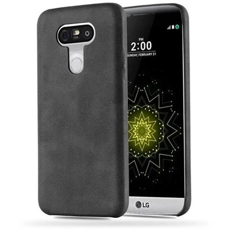 Cadorabo Hülle kompatibel mit LG G5 Hard Case Schutzhülle aus Kunstleder