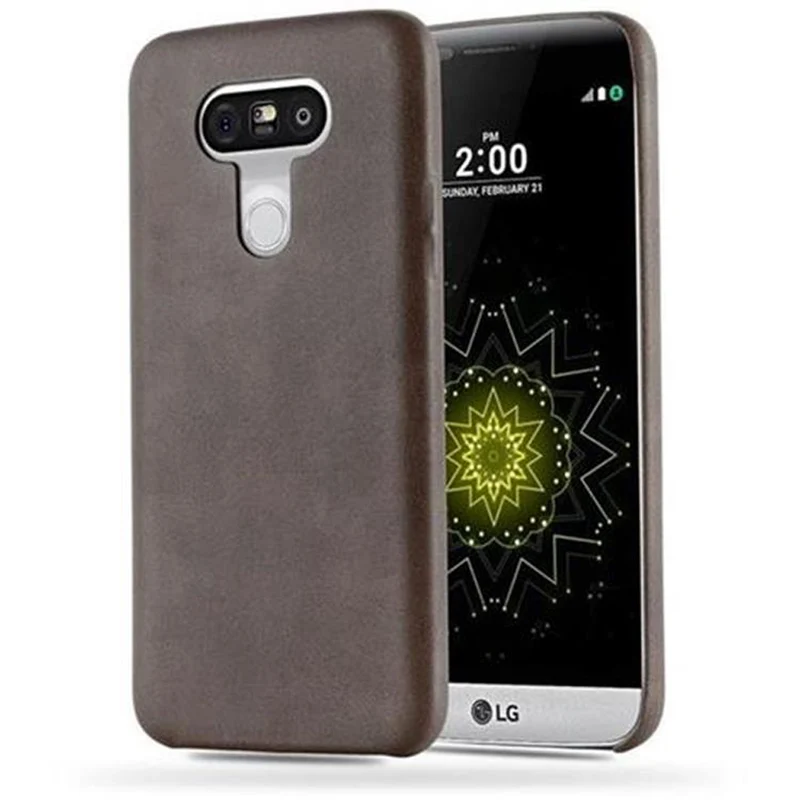 Cadorabo Hülle kompatibel mit LG G5 Hard Case Schutzhülle aus Kunstleder