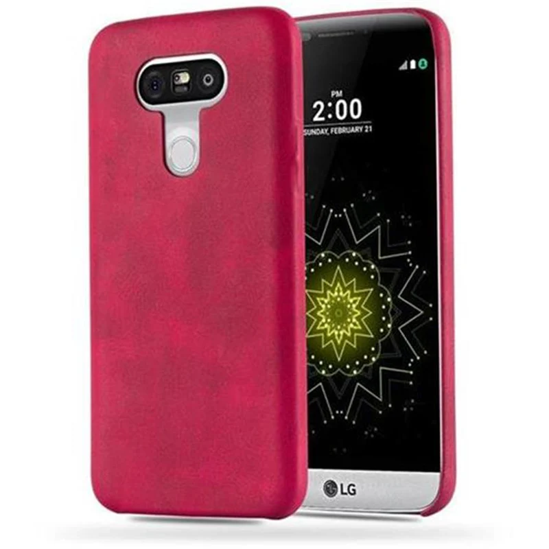 Cadorabo Hülle kompatibel mit LG G5 Hard Case Schutzhülle aus Kunstleder