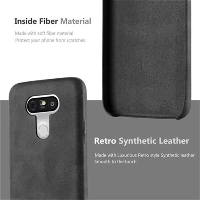 Cadorabo Hülle kompatibel mit LG G5 Hard Case Schutzhülle aus Kunstleder