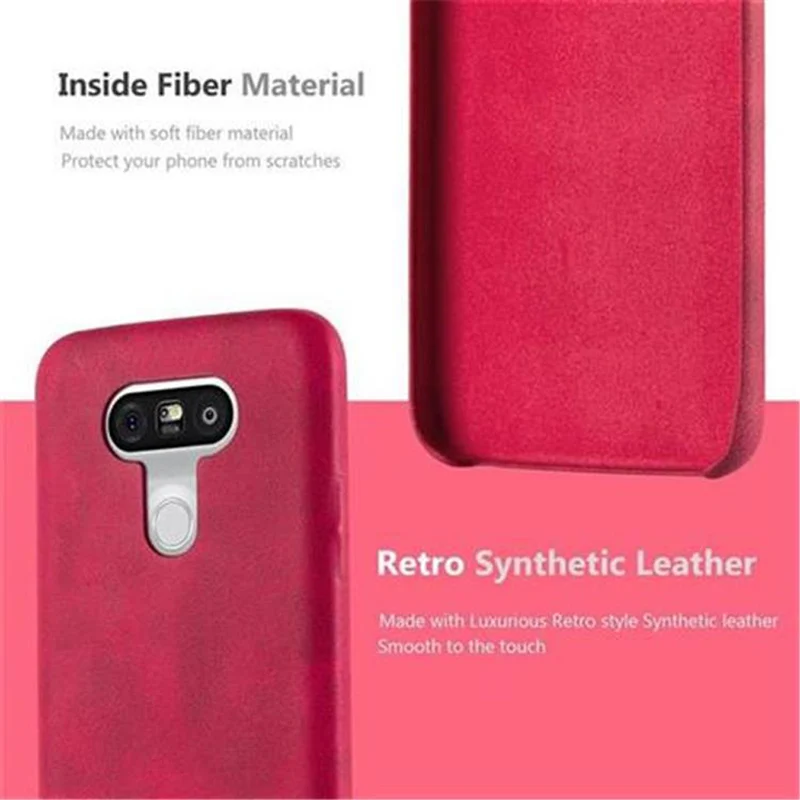 Cadorabo Hülle kompatibel mit LG G5 Hard Case Schutzhülle aus Kunstleder