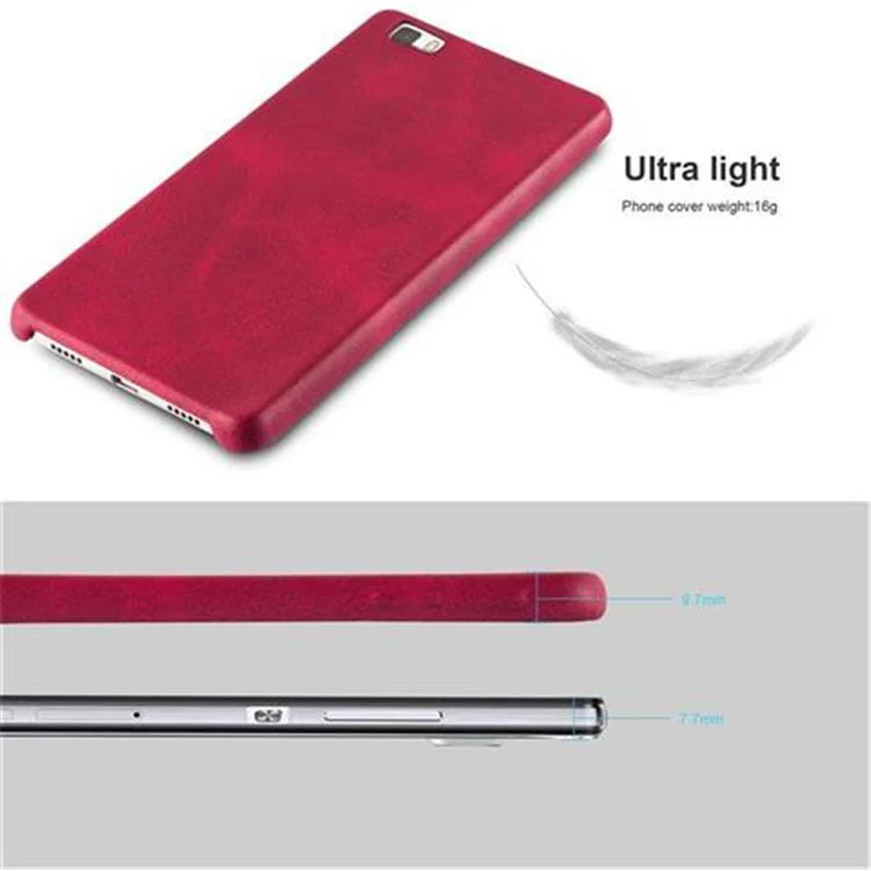 Cadorabo Hülle kompatibel mit Huawei P8 LITE 2015 Hard Case Schutzhülle aus Kunstleder