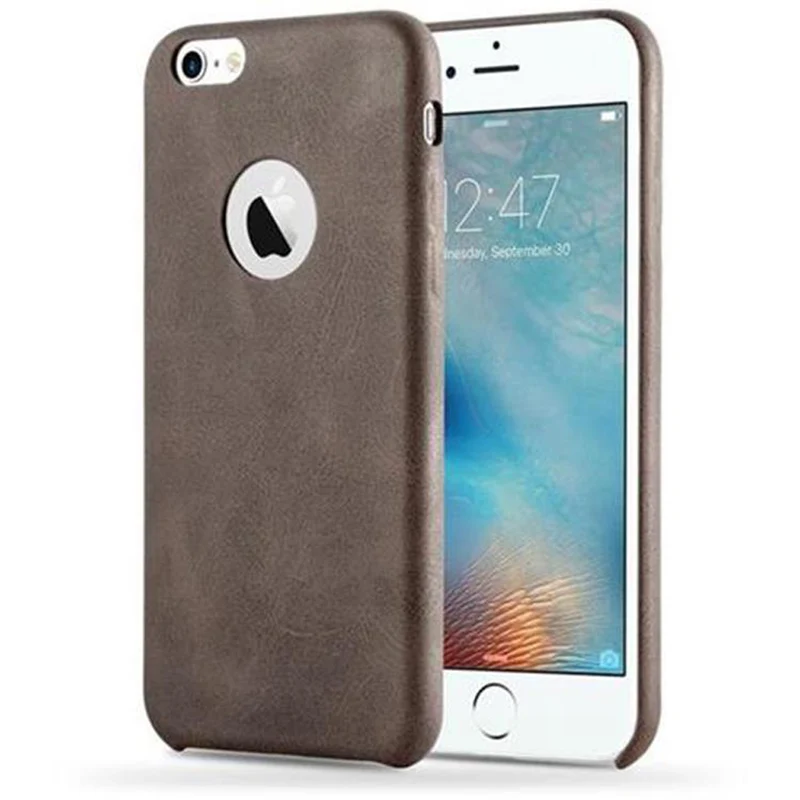 Cadorabo Hülle kompatibel mit Apple iPhone 6 / 6S Hard Case Schutzhülle aus Kunstleder