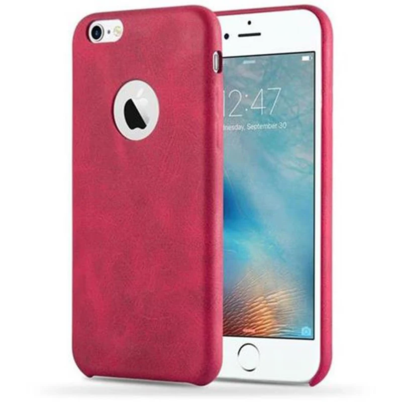 Cadorabo Hülle kompatibel mit Apple iPhone 6 / 6S Hard Case Schutzhülle aus Kunstleder