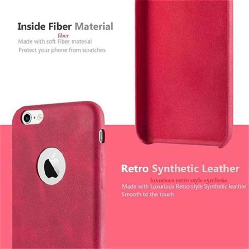 Cadorabo Hülle kompatibel mit Apple iPhone 6 / 6S Hard Case Schutzhülle aus Kunstleder