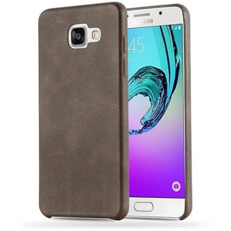 Cadorabo Hülle kompatibel mit Samsung Galaxy A5 2015 Hard Case Schutzhülle aus Kunstleder