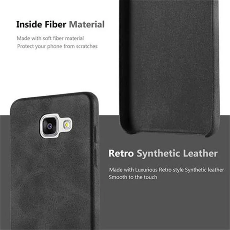 Cadorabo Hülle kompatibel mit Samsung Galaxy A5 2015 Hard Case Schutzhülle aus Kunstleder