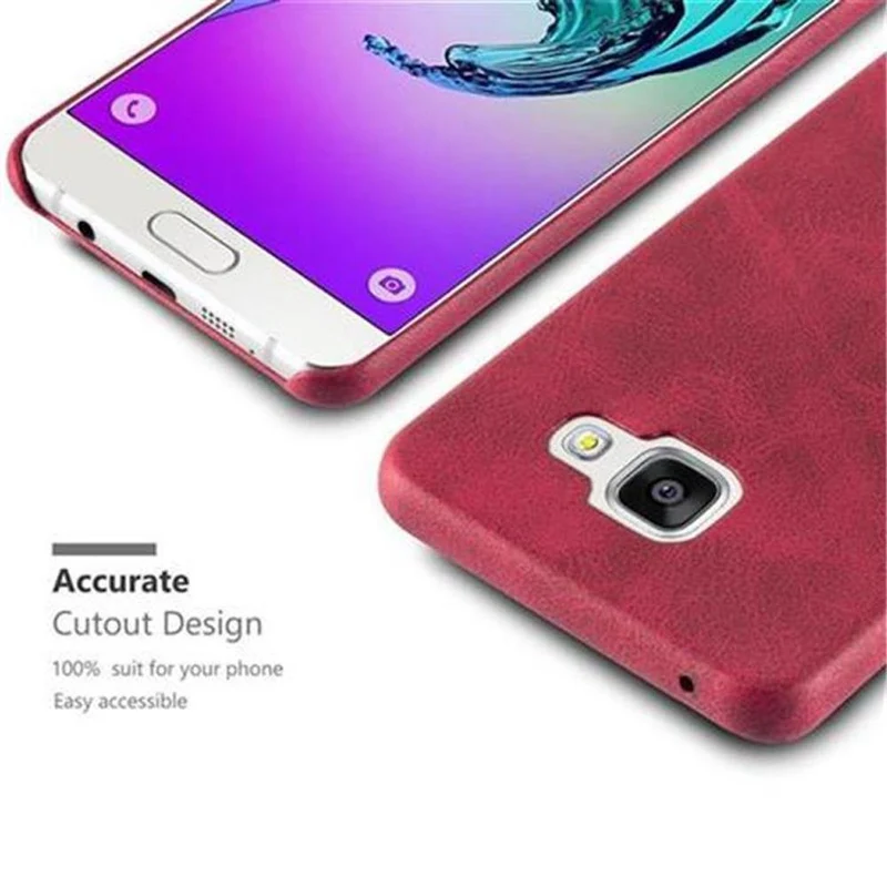 Cadorabo Hülle kompatibel mit Samsung Galaxy A5 2015 Hard Case Schutzhülle aus Kunstleder