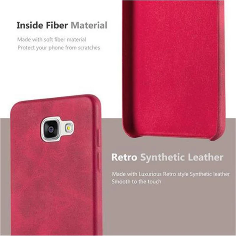 Cadorabo Hülle kompatibel mit Samsung Galaxy A5 2015 Hard Case Schutzhülle aus Kunstleder