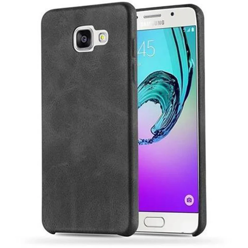 Cadorabo Hülle kompatibel mit Samsung Galaxy A3 2015 Hard Case Schutzhülle aus Kunstleder