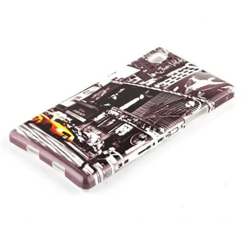 Cadorabo Hülle kompatibel mit Sony Xperia Z1 mit STARS AND STRIPES Aufdruck - Hard Case Schutzhülle im trendigen Design