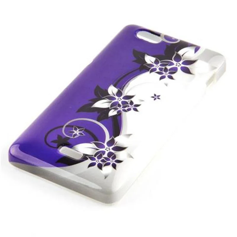 Cadorabo Hülle kompatibel mit Sony Xperia M mit STARS AND STRIPES Aufdruck - Hard Case Schutzhülle im trendigen Design