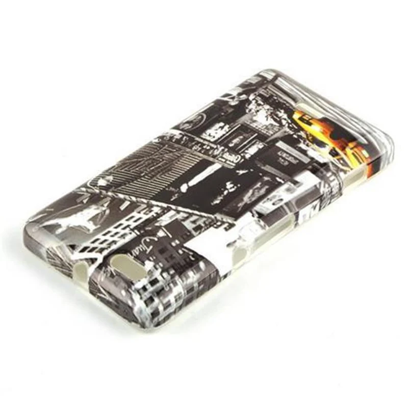 Cadorabo Hülle kompatibel mit Sony Xperia M mit STARS AND STRIPES Aufdruck - Hard Case Schutzhülle im trendigen Design
