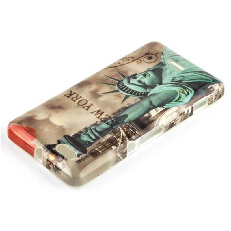 Cadorabo Hülle kompatibel mit Sony Xperia M mit STARS AND STRIPES Aufdruck - Hard Case Schutzhülle im trendigen Design