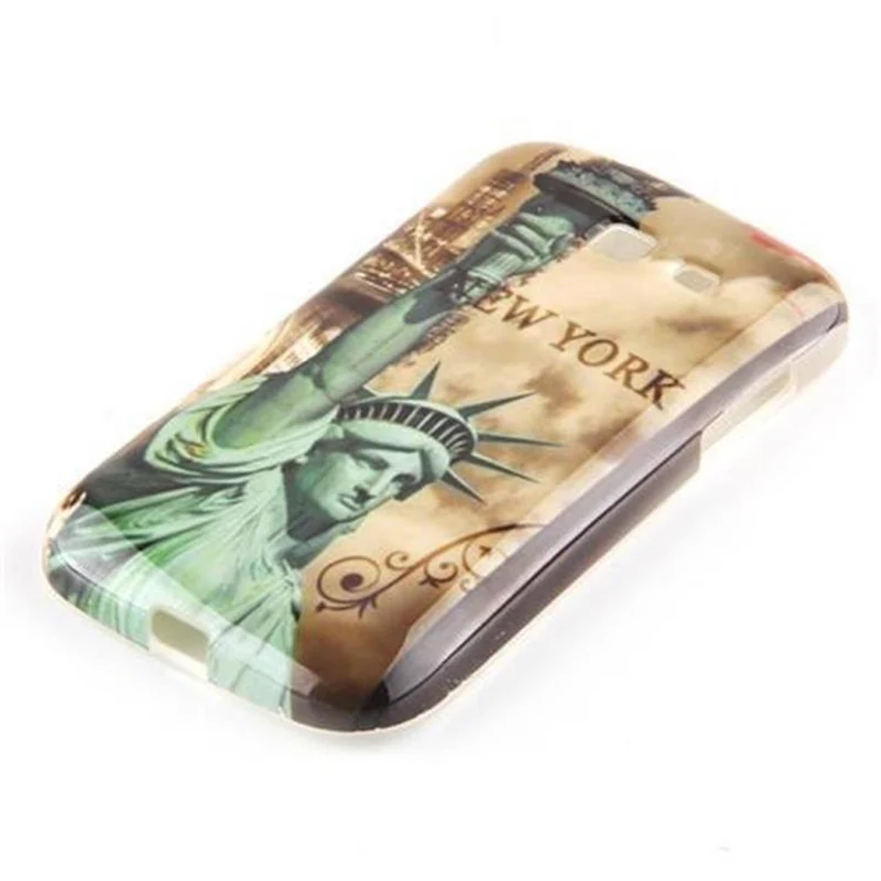 Cadorabo Hülle kompatibel mit Samsung Galaxy TREND LITE mit STARS AND STRIPES Aufdruck - Hard Case Schutzhülle im trendigen Design