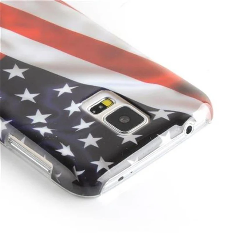 Cadorabo Hülle kompatibel mit Samsung Galaxy S5 / S5 NEO mit STARS AND STRIPES Aufdruck - Hard Case Schutzhülle im trendigen Design