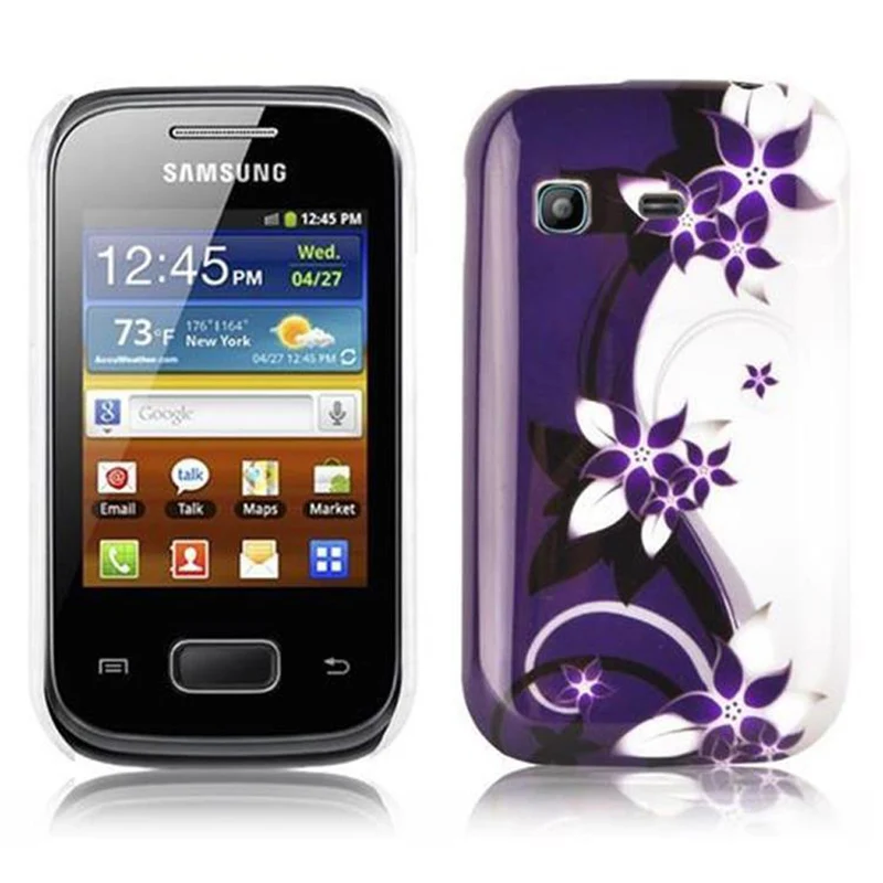 Cadorabo Hülle kompatibel mit Samsung Galaxy POCKET mit STARS AND STRIPES Aufdruck - Hard Case Schutzhülle im trendigen Design