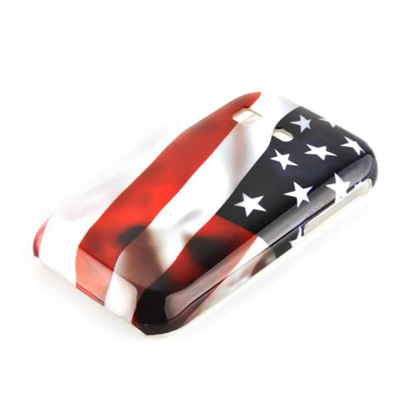 Cadorabo Hülle kompatibel mit Samsung Galaxy POCKET mit STARS AND STRIPES Aufdruck - Hard Case Schutzhülle im trendigen Design