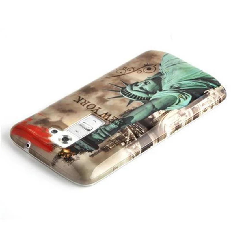 Cadorabo Hülle kompatibel mit LG G2 mit STARS AND STRIPES Aufdruck - Hard Case Schutzhülle im trendigen Design