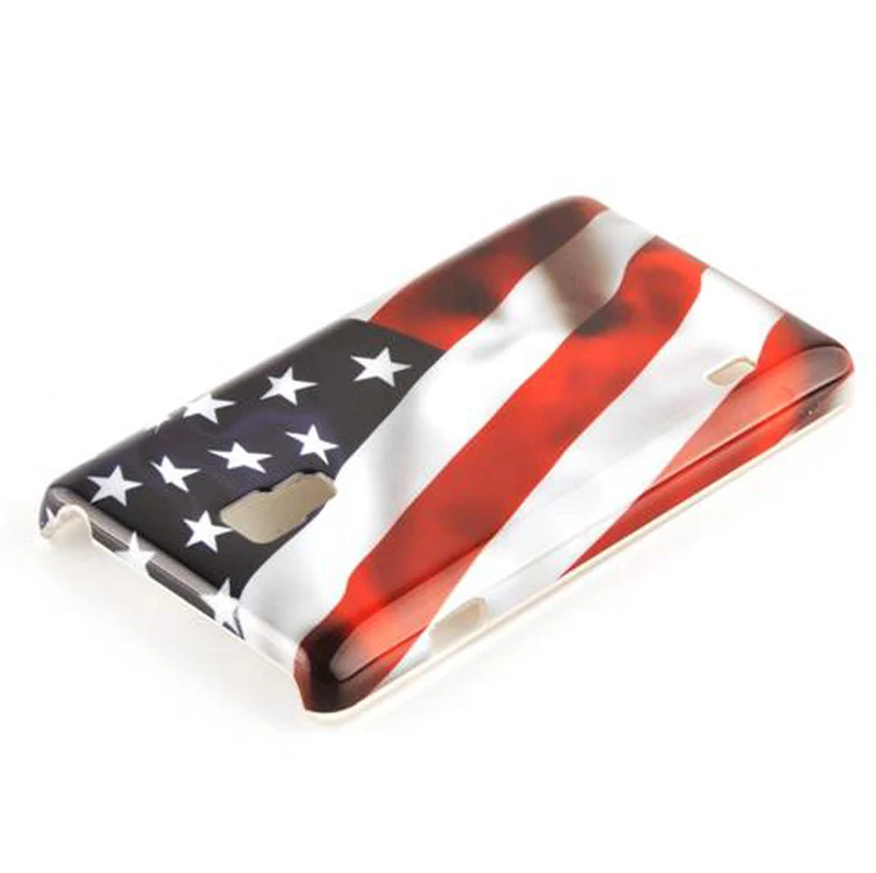 Cadorabo Hülle kompatibel mit LG OPTIMUS L7 II mit STARS AND STRIPES Aufdruck - Hard Case Schutzhülle im trendigen Design