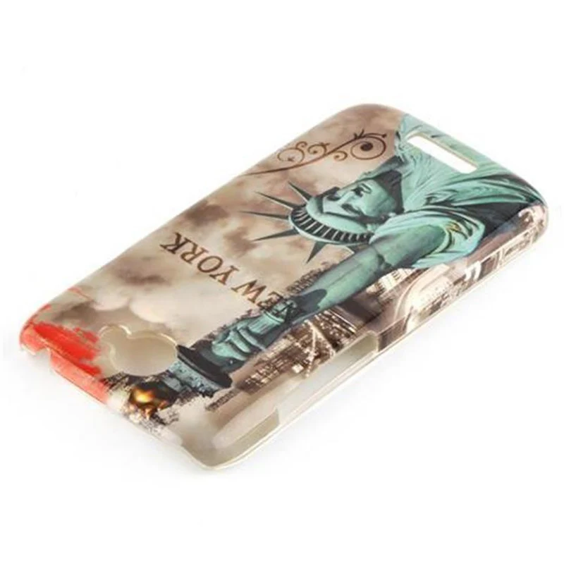Cadorabo Hülle kompatibel mit HTC ONE S mit STARS AND STRIPES Aufdruck - Hard Case Schutzhülle im trendigen Design