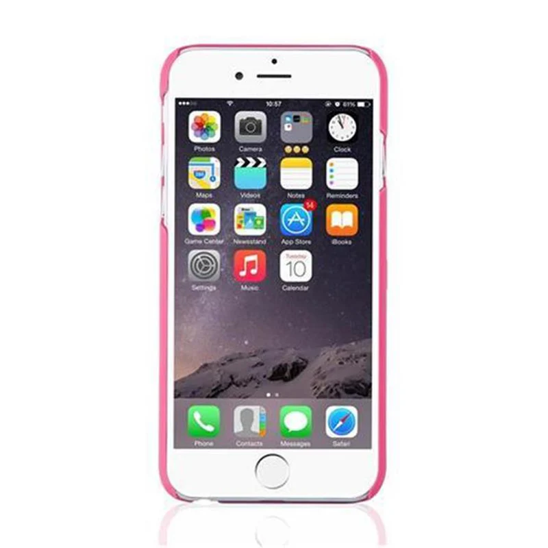 Cadorabo Hülle kompatibel mit Apple iPhone 6 / 6S Hard Case Schutzhülle mit Spiegel und Kartenfächern