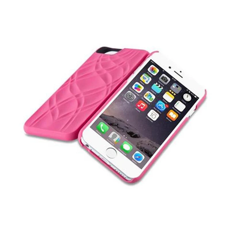 Cadorabo Hülle kompatibel mit Apple iPhone 6 / 6S Hard Case Schutzhülle mit Spiegel und Kartenfächern