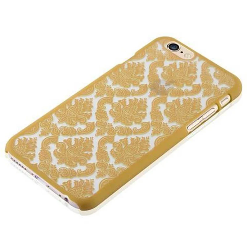 Cadorabo Hülle kompatibel mit Apple iPhone 6 / 6S Hard Case Schutzhülle in Blumen Paisley Henna Design gegen Kratzer und Stöße