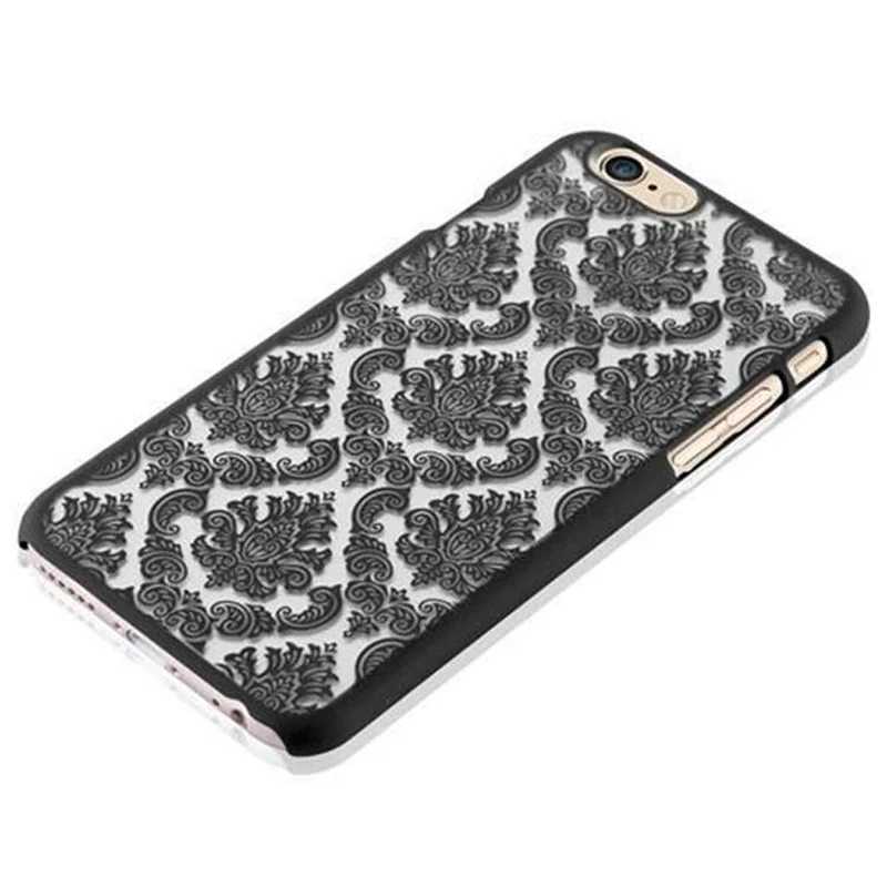 Cadorabo Hülle kompatibel mit Apple iPhone 6 / 6S Hard Case Schutzhülle in Blumen Paisley Henna Design gegen Kratzer und Stöße