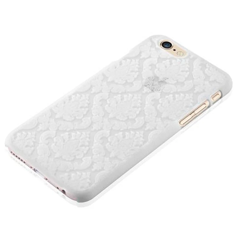 Cadorabo Hülle kompatibel mit Apple iPhone 6 / 6S Hard Case Schutzhülle in Blumen Paisley Henna Design gegen Kratzer und Stöße