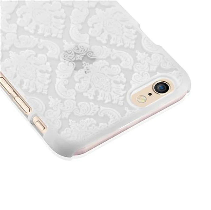 Cadorabo Hülle kompatibel mit Apple iPhone 6 / 6S Hard Case Schutzhülle in Blumen Paisley Henna Design gegen Kratzer und Stöße