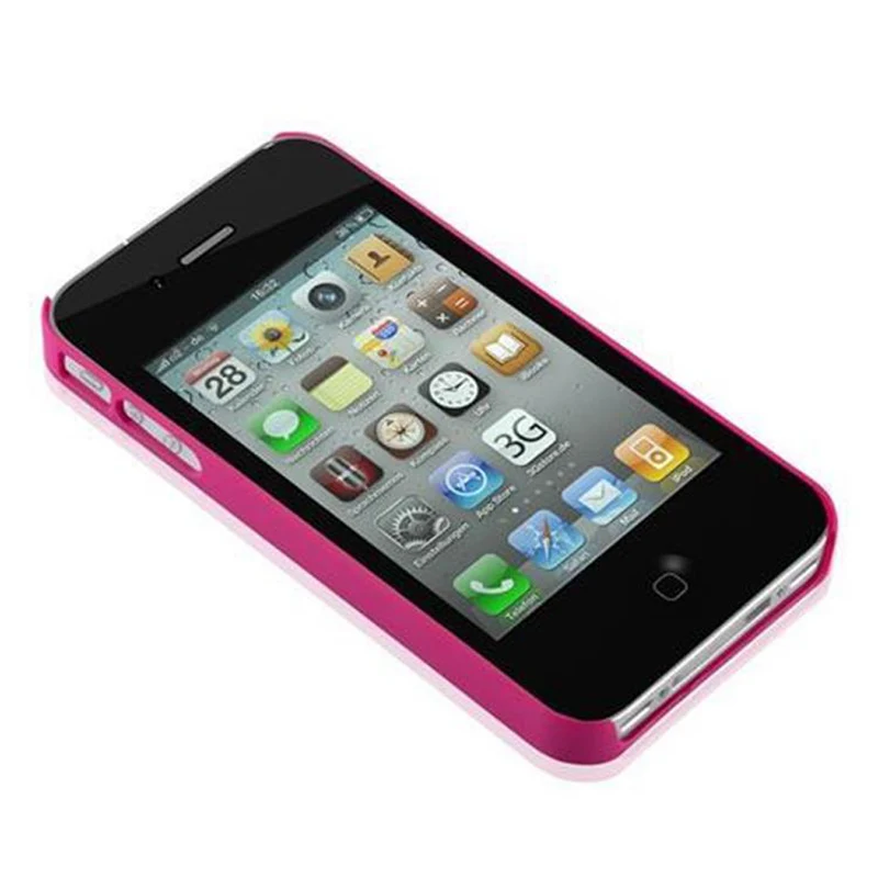 Cadorabo Hülle kompatibel mit Apple iPhone 4 / 4S Hard Case Schutzhülle in Blumen Paisley Henna Design gegen Kratzer und Stöße