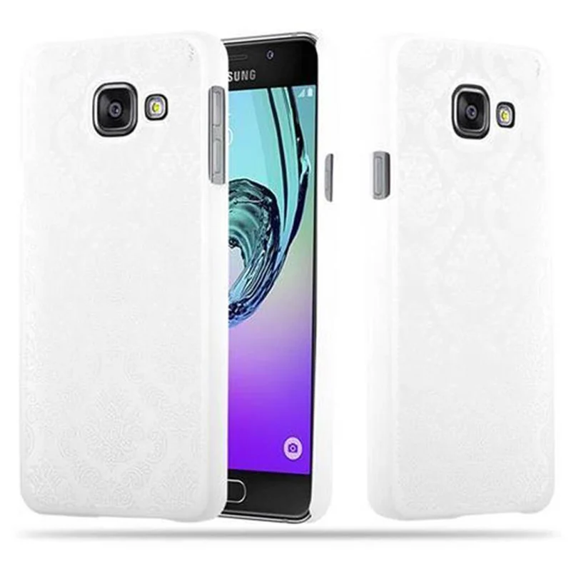 Cadorabo Hülle kompatibel mit Samsung Galaxy A3 2016 Hard Case Schutzhülle in Blumen Paisley Henna Design gegen Kratzer und Stöße