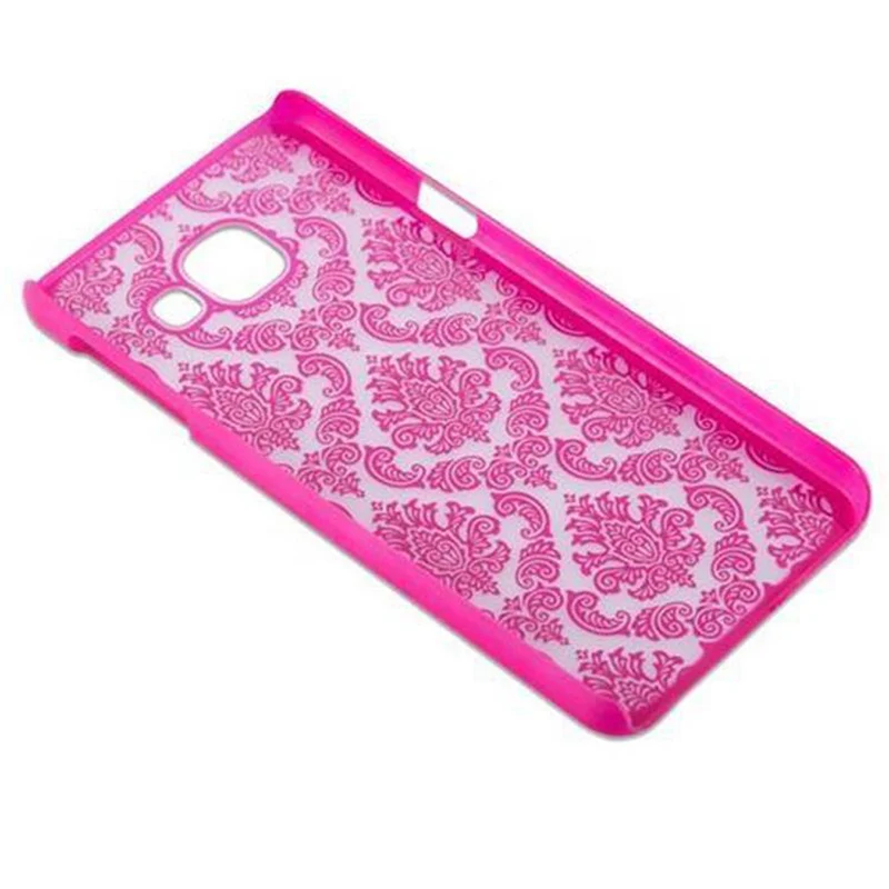 Cadorabo Hülle kompatibel mit Samsung Galaxy A3 2016 Hard Case Schutzhülle in Blumen Paisley Henna Design gegen Kratzer und Stöße