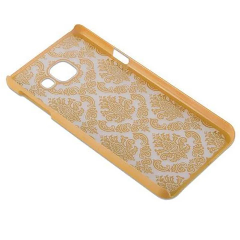 Cadorabo Hülle kompatibel mit Samsung Galaxy A3 2016 Hard Case Schutzhülle in Blumen Paisley Henna Design gegen Kratzer und Stöße