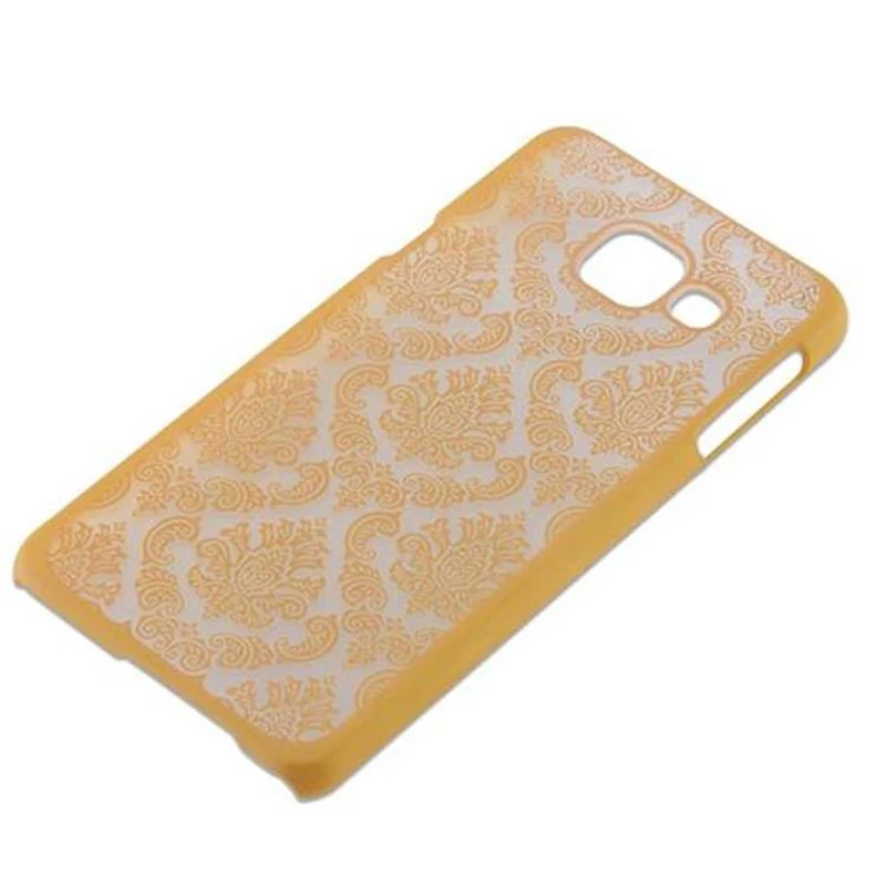 Cadorabo Hülle kompatibel mit Samsung Galaxy A3 2016 Hard Case Schutzhülle in Blumen Paisley Henna Design gegen Kratzer und Stöße