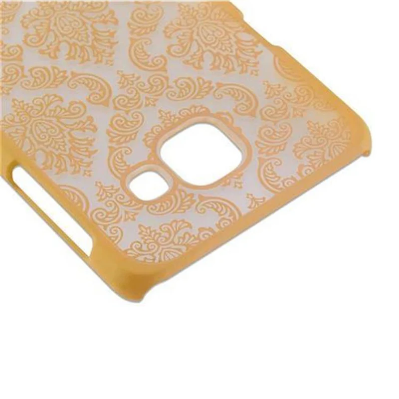 Cadorabo Hülle kompatibel mit Samsung Galaxy A3 2016 Hard Case Schutzhülle in Blumen Paisley Henna Design gegen Kratzer und Stöße