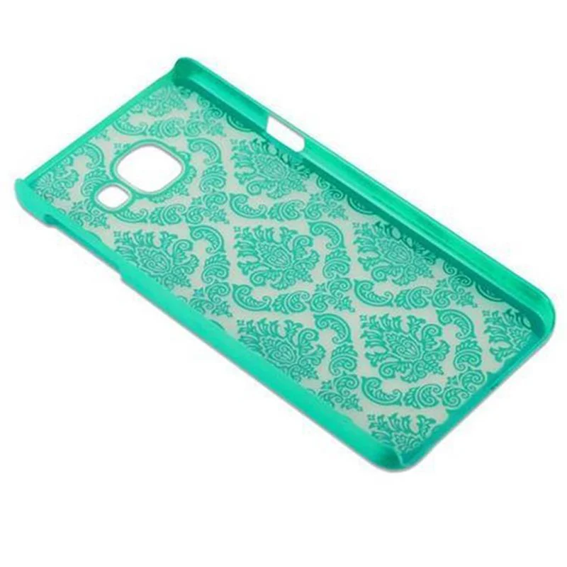 Cadorabo Hülle kompatibel mit Samsung Galaxy A3 2016 Hard Case Schutzhülle in Blumen Paisley Henna Design gegen Kratzer und Stöße
