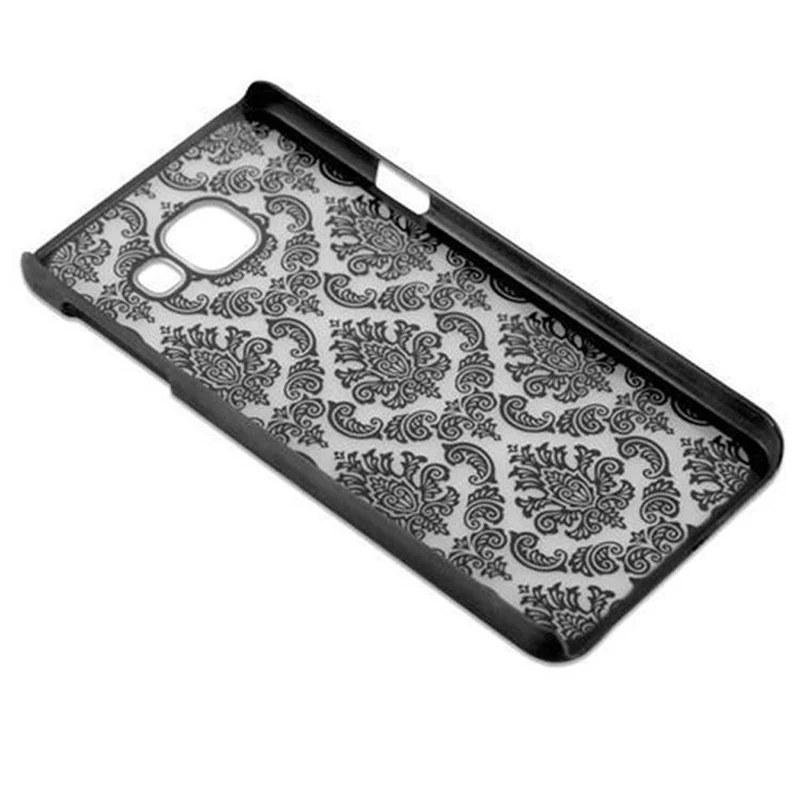 Cadorabo Hülle kompatibel mit Samsung Galaxy A3 2016 Hard Case Schutzhülle in Blumen Paisley Henna Design gegen Kratzer und Stöße