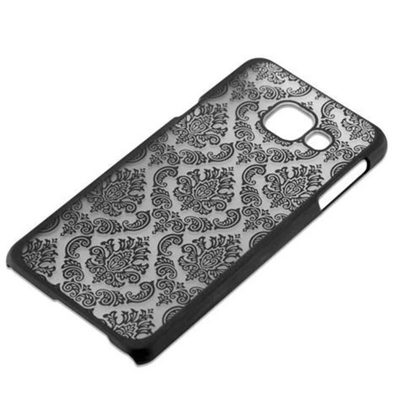Cadorabo Hülle kompatibel mit Samsung Galaxy A3 2016 Hard Case Schutzhülle in Blumen Paisley Henna Design gegen Kratzer und Stöße