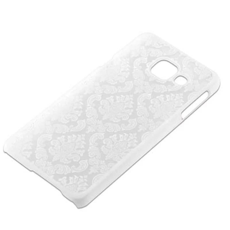Cadorabo Hülle kompatibel mit Samsung Galaxy A3 2016 Hard Case Schutzhülle in Blumen Paisley Henna Design gegen Kratzer und Stöße